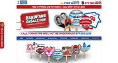 Desktop Screenshot of handfansonsale.com