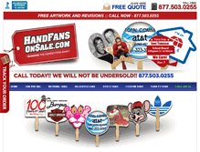 Tablet Screenshot of handfansonsale.com